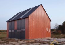 Stahlhalle 10x9 m aus Trapezblech für Lager und Fahrzeuge